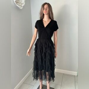 Live 4 Truth Tiered Polka Dot Tulle Skirt Sz L